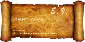 Steuer Vince névjegykártya